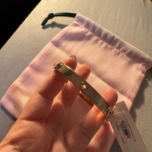 Kate Spade Spot The Spade Studded Hinged Bangle - Picture 7 of 8